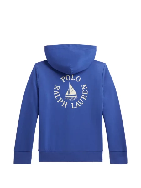 Bluza z kapturem dziecięca Polo Ralph Lauren niebieska