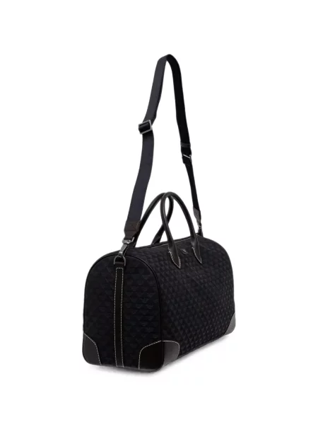 Geantă Emporio Armani din jacard albastru