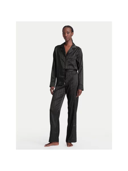 Guess Pižama Regular Fit juoda