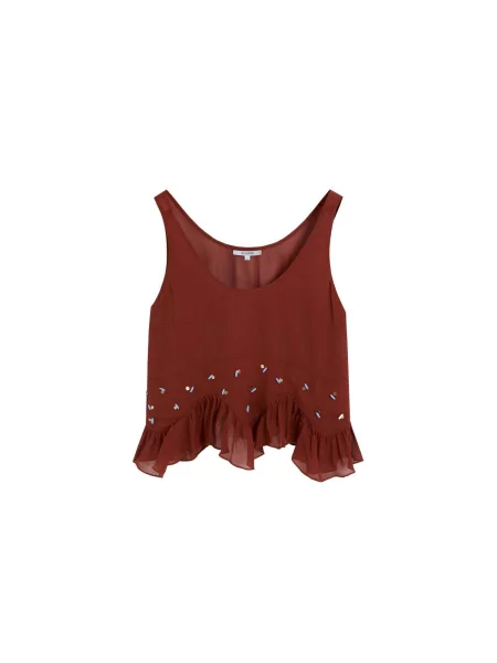 Scalpers Top ruginiu roșu