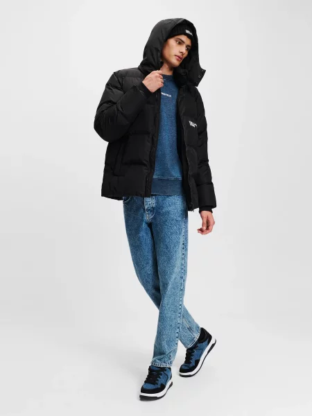 Джинсовая куртка Karl Lagerfeld Jeans черная