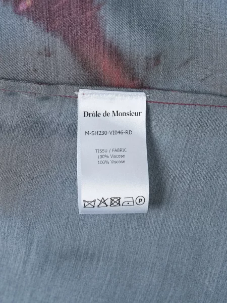 Μικρός πουκάμισο Drôle De Monsieur με σχέδιο μαύρο