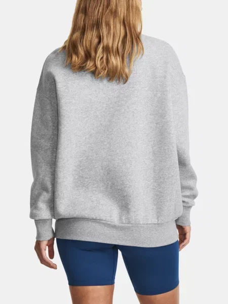 Dámska mikina Under Armour Icon Fleece Crew mod grey light heather/white sivá