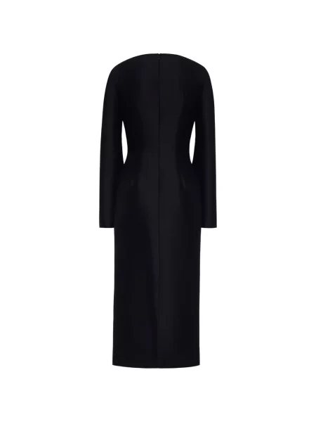 Lung rochie midi Adam Lippes negru
