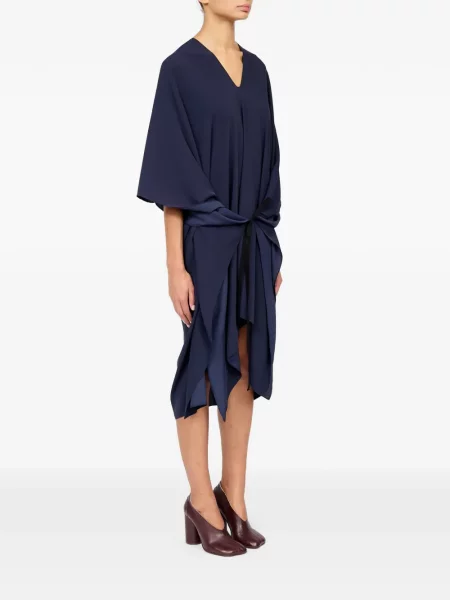 Rochie midi Mm6 Maison Margiela albastru