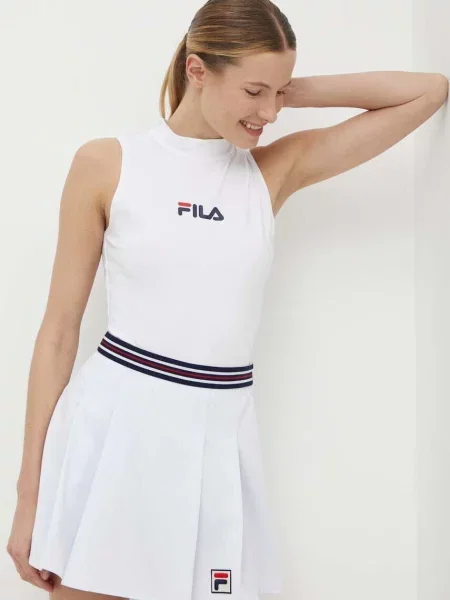 FILA Tricou body bleumarin / roșu alb