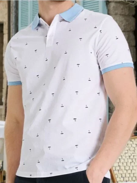 Sinsay Polokošile s celoplošným potiskem bílá