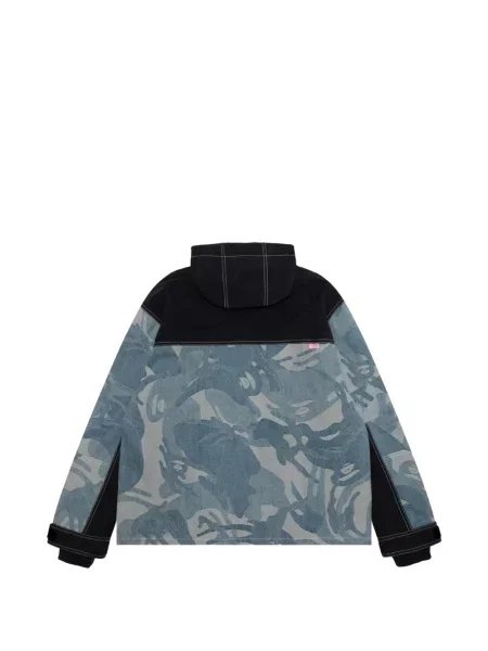 Яке Aape By *a Bathing Ape® с качулка с принт синьо