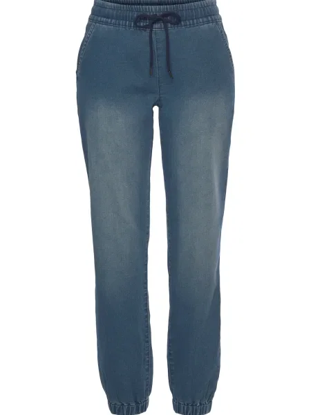 BENCH Hlače moder denim