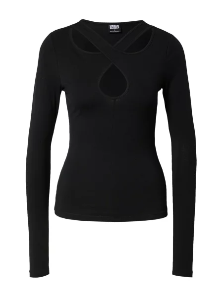Elimina tricou Urban Classics cu mâneci lungi lung negru