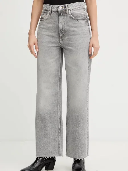 AllSaints jeans high waist gri