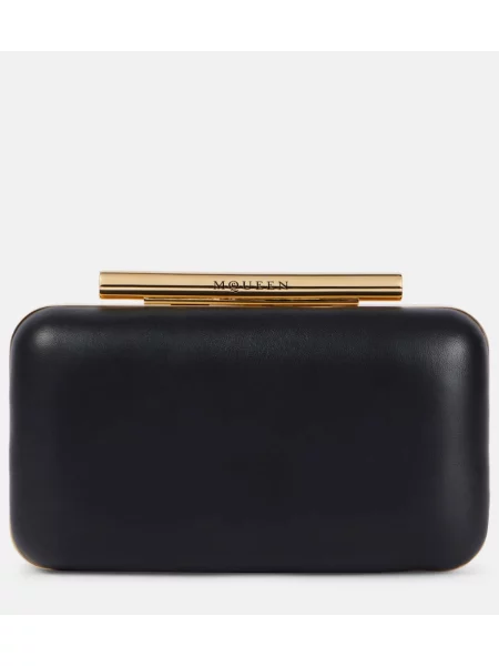 Geantă plic Mcqueen din piele negru