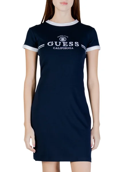 Odgovarati kratak mini haljina Guess Active tamnoplava