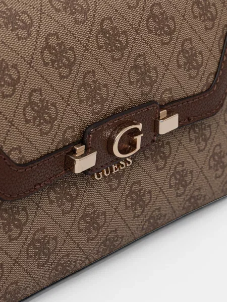 Кожаная сумка через плечо Guess