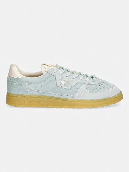Tommy Jeans MU THE GREENWICH EDGE SUEDE superge semišaste modra