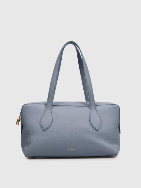 Шкіряна сумка Loaf Joseph блакитна