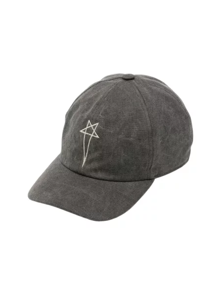 Czapka z daszkiem Rick Owens szara