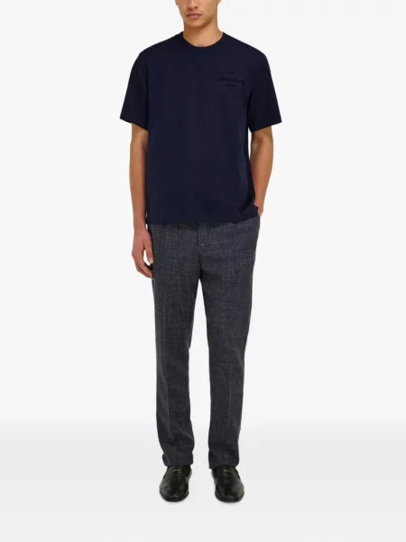 Tricou Ferragamo cu autograf albastru