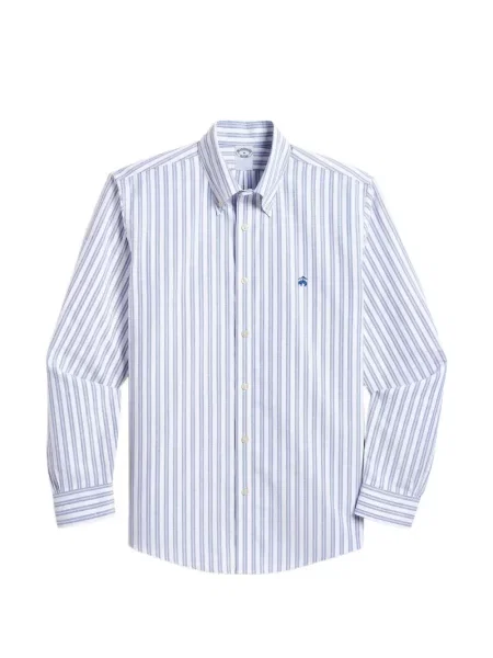 Риза Brooks Brothers на райета бяло