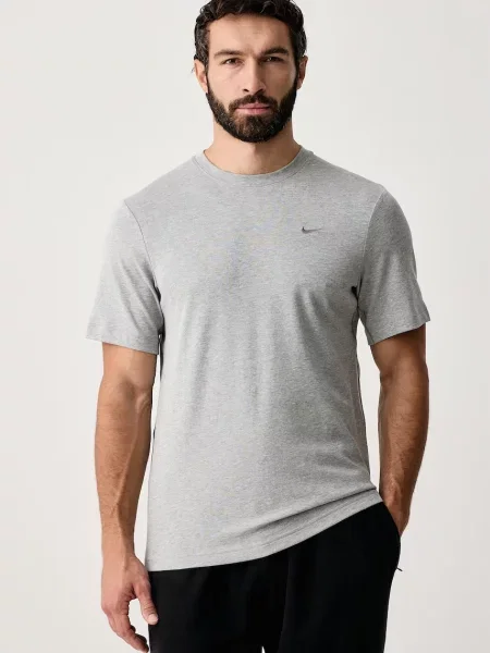 Nike T-shirt z bawełną Primary Dri-FIT szara