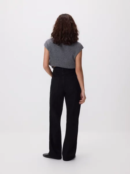 Reserved Джинси straight fit petite чорний