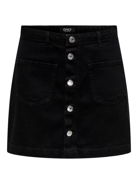 ONLY Fustă ONLMYRA denim negru