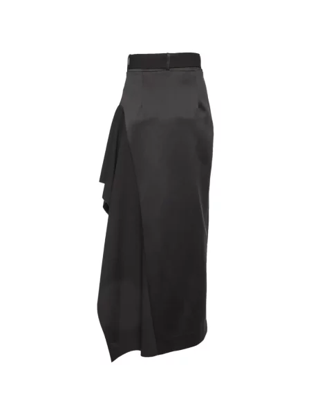 Fusta maxi Solace London drapată negru