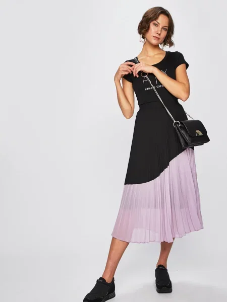Armani Exchange kratka majica črna