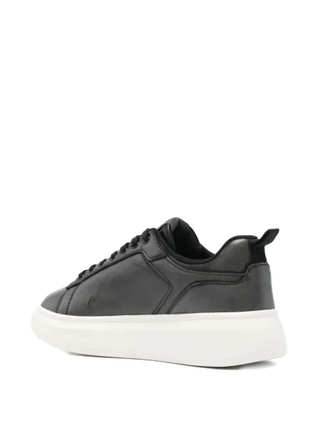 Sneakerși Liu Jo cu șireturi cu platformă din dantelă negru