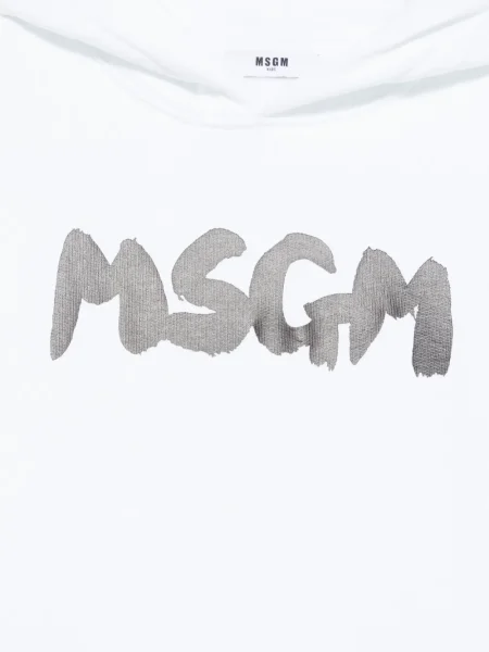 Bluza z kapturem dziecięca Msgm biała