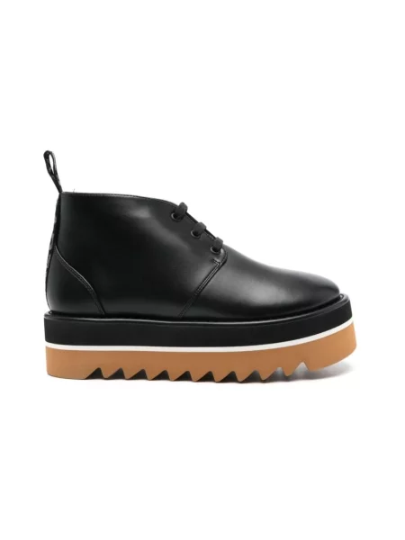 Botki Stella Mccartney skórzane czarne