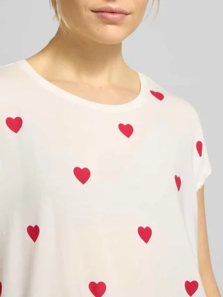 T-shirt w kroju relaxed fit z mieszanki lyocellu Model AVA' Vero Moda biała