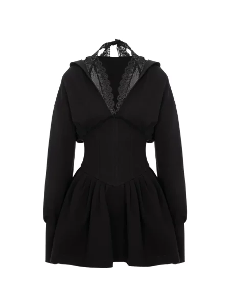 Sukienka koktajlowa Hamza garniturowa czarna