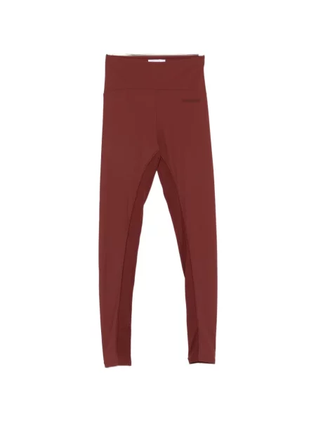 Leggings Patrizia Pepe din jerseu maro