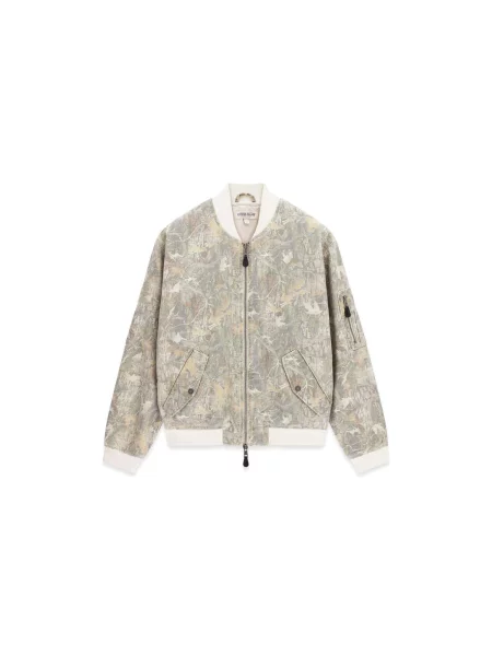 GUESS JEANS Geacă de primăvară-toamnă / gri / verde pastel / portocaliu pastel bej