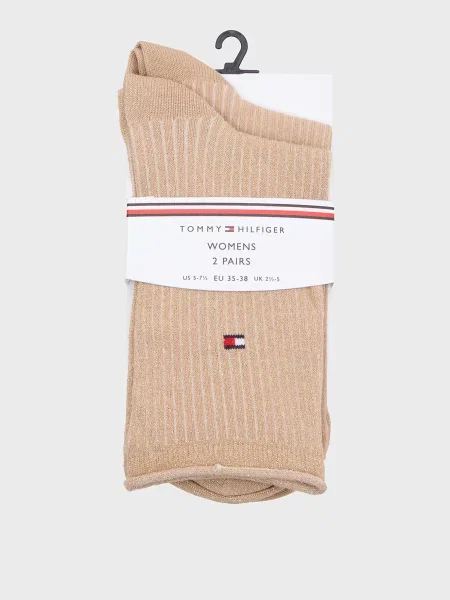 У смужку шкарпетки Tommy Hilfiger бежеві