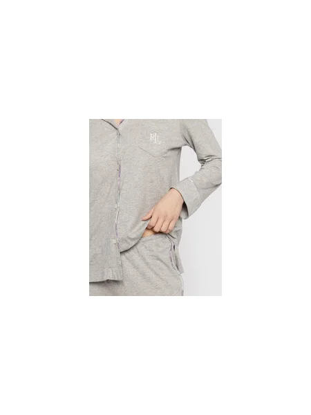 Lauren Ralph Lauren Pizsama Regular Fit szürke
