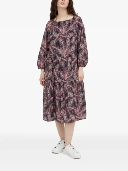 Rochie midi Drykorn cu imagine până la genunchi de costum violet