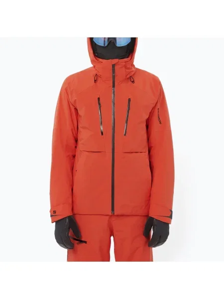 Мъжко ски яке Salomon Brilliant cherry tomato червено