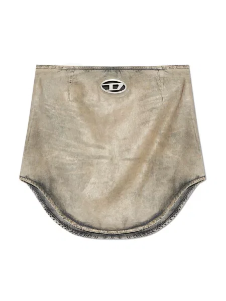 Lniana spódnica Diesel szara