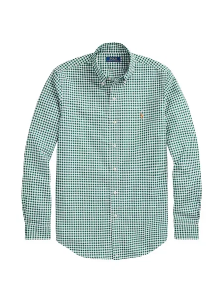 Tricou polo Polo Ralph Lauren cu glugă cu blană cu broderie roșu