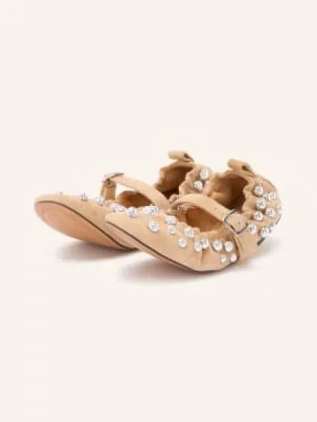 Steve Madden Baleríny Mary Jane Sunrays S Cvočky béžová