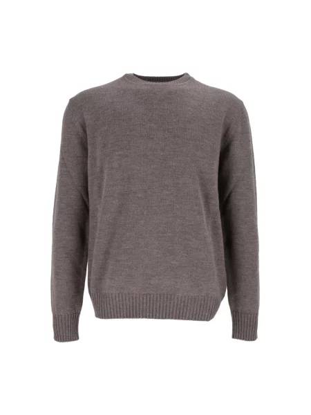 Sweter Ballantyne wełniany brązowy