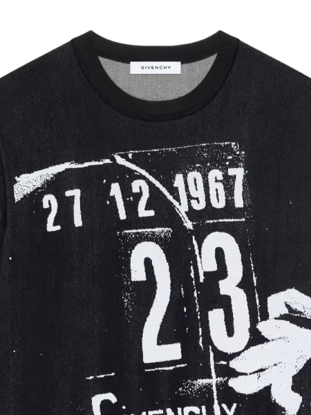 Pulover Givenchy tricotate cu imagine negru