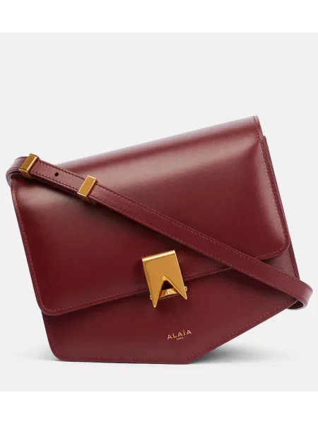 Geanta de piele Alaã¯a din piele roșu