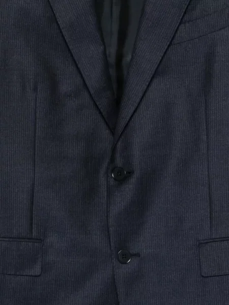 Ριγέ κοστούμι σύνολο Zegna μπλε