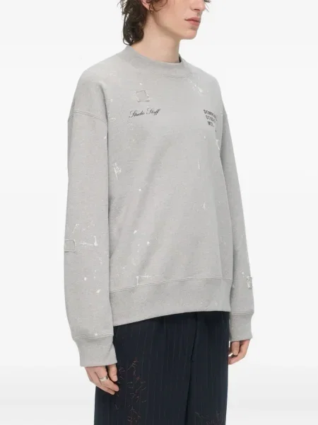 Hanorac crewneck Domrebel gri