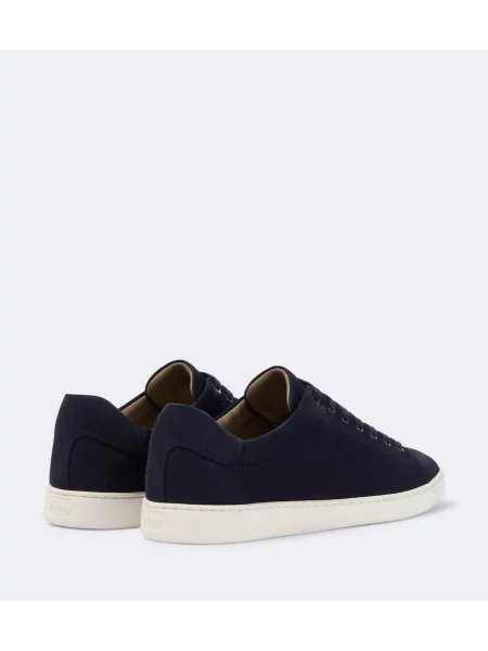Sneakerși Brioni din piele de căprioară albastru