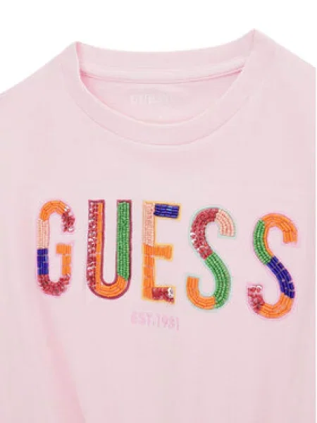 Dětské tričko Guess růžové