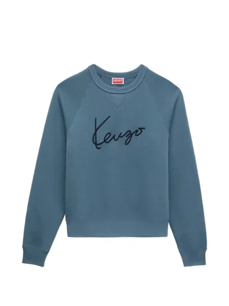 Hanorac Kenzo cu broderie albastru